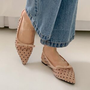 Polka Dot Slingback Flats 2.5cm & Heels 7cm