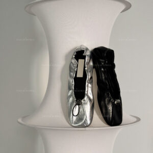 Square Toe Shiring Flower Point Flats