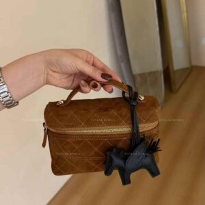 Petite Suede Quilt Bag